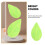 Sottobicchieri con foglie artificiali di Monstera, verdi, 200 pezzi 5