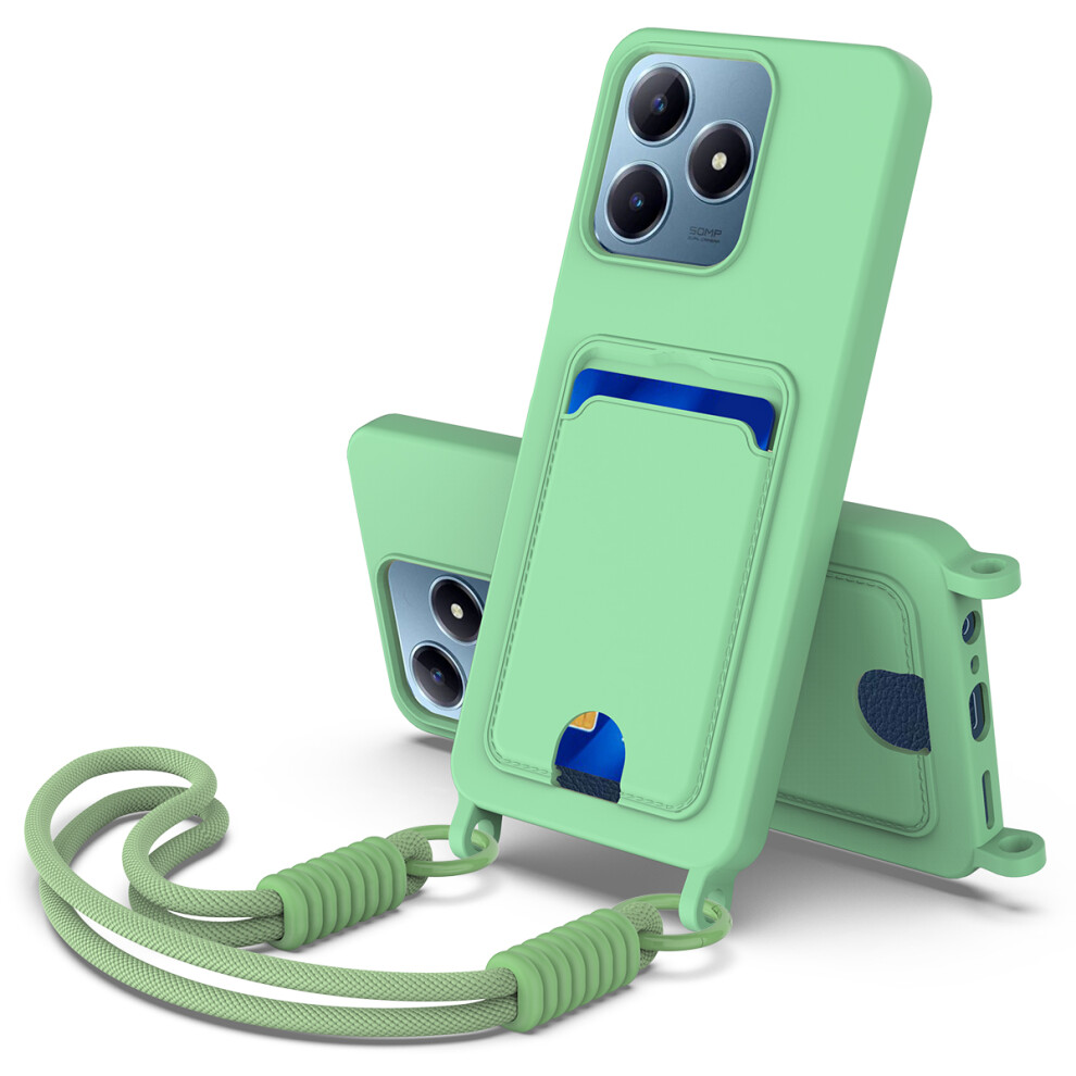(Green) For Realme Note 60 / Realme Note 60X 4G / Realme C61 4G / Realme C61 (India) 4G / Realme Narzo N63 4G / Realme C63 4G Liquid Silic Green 6914295355155