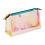 PVC transparent zippered toiletry bag with handle strap 2