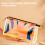 PVC transparent zippered toiletry bag with handle strap 8