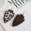 Boucles d'oreilles RSAMD en bois et ormeau, style vintage, forme triangulaire, ormeau. 4