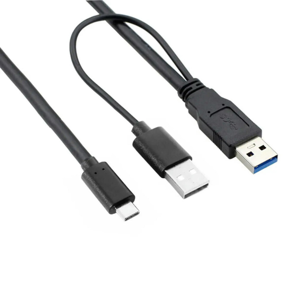 Usb-C Y-Cable For Laptop Hard Disk Usb 3.0/2.0 Dual-Power 971050949581