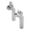 4X Chrome 3.5Inch Tall Pullback Handlebar Risers for  Softail Dyna Sportster Touring Pullback Aluminum Straight 3