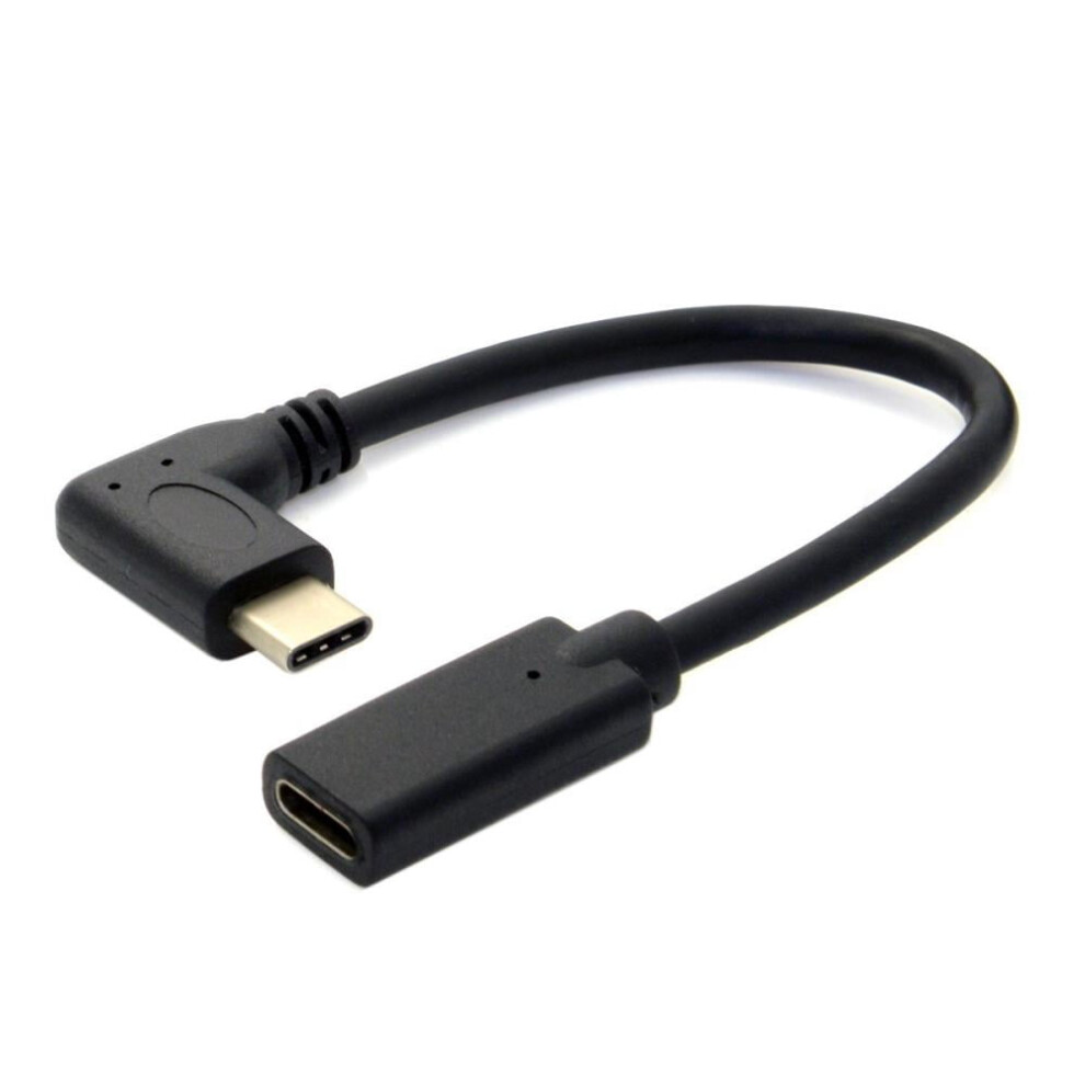 Usb-C Male To Female Extension Cable 20Cm 90-Degree Elbow 971050950464