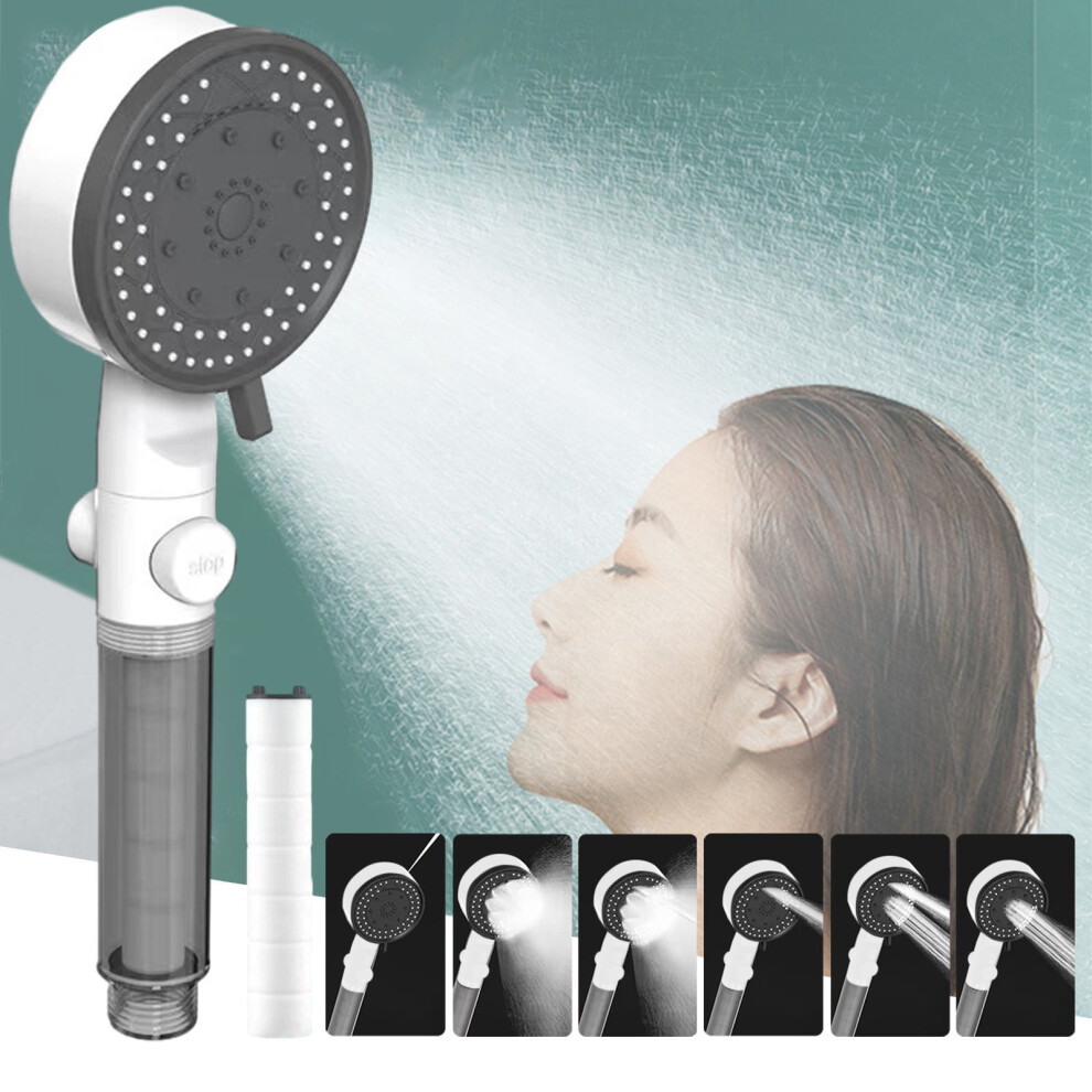 Turbo Shower Head With Water Heater Filter, 10 Modes 908436401494