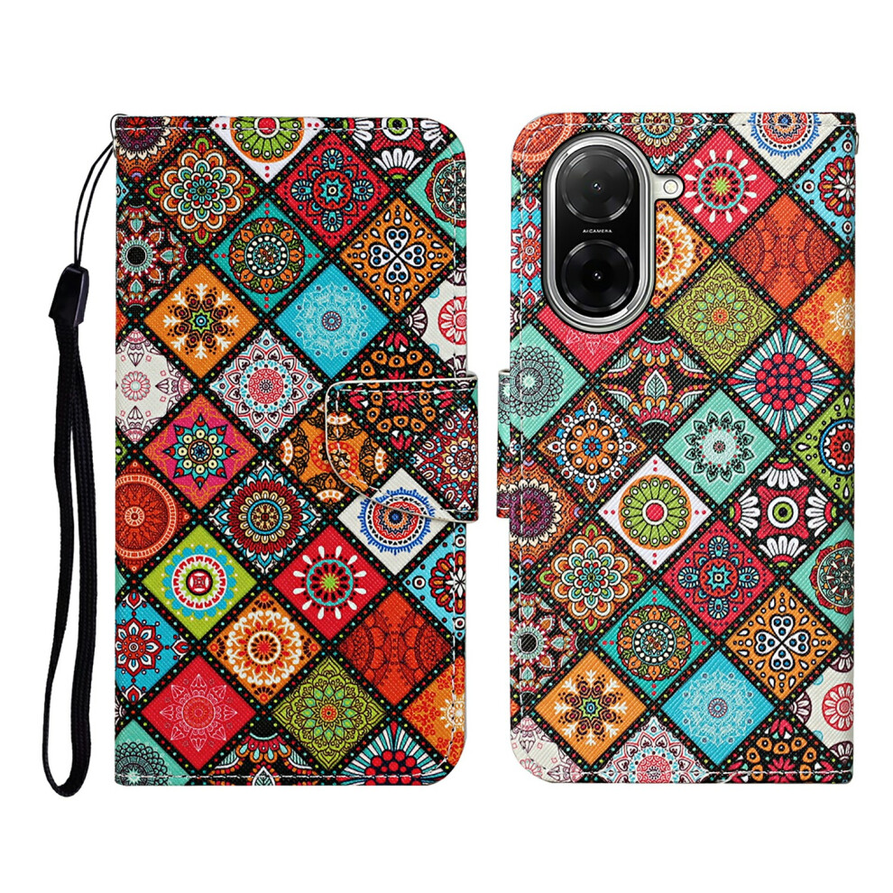 (Ethnic Style) For Xiaomi Redmi A5 4G (171.7Mm) Case Pattern Printing Protective Leather Folio Phone Cover With Wrist Strap 6914292878329