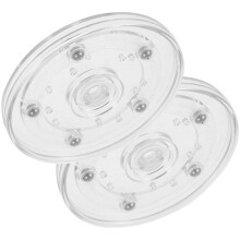 Rotating Storage Tray Transparent Round Turntable 2 pcs