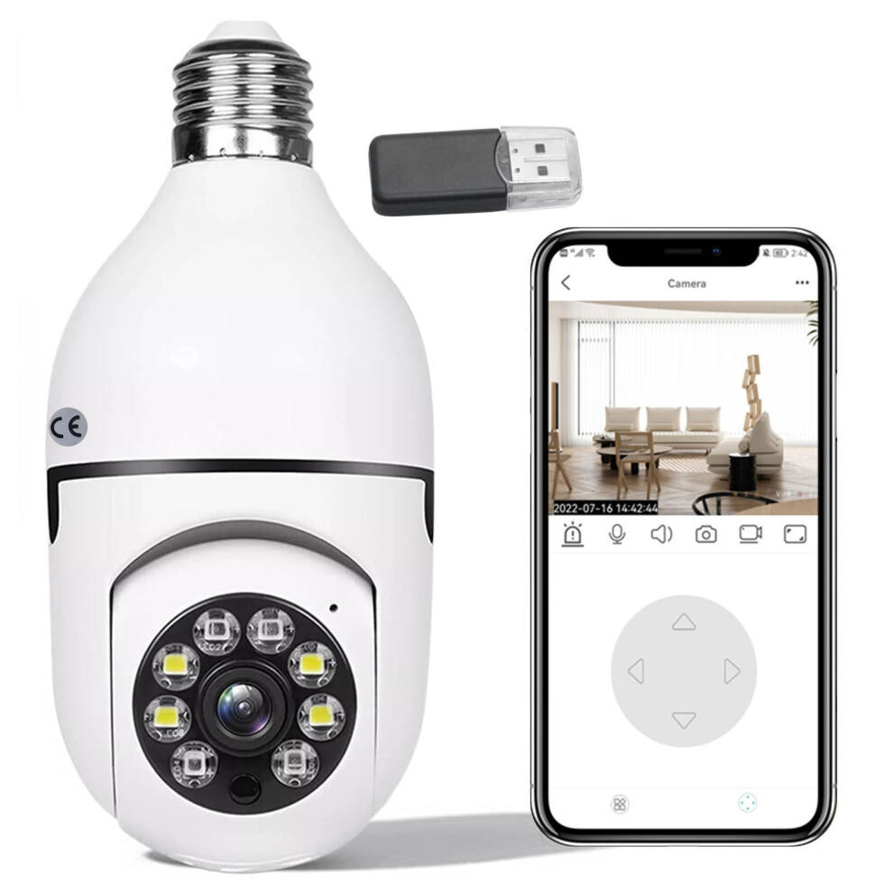 Bulb Camera 2.4Ghz Wifi Outdoor 1080P E27 908436401319
