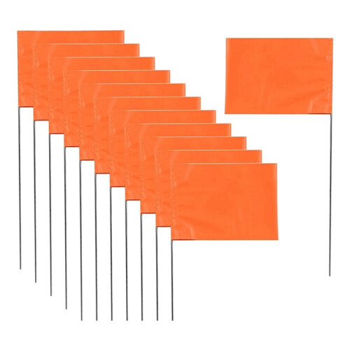 200Pack Marking Flags, Orange Yard Flags 15x4x5Inch,  Flags, Lawn Flags Markers, Irrigation Flags, Landscape Flags 1