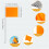 200Pack Marking Flags, Orange Yard Flags 15x4x5Inch,  Flags, Lawn Flags Markers, Irrigation Flags, Landscape Flags 5