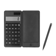 Calculator solar cu tabletă de scris LCD, calculator de birou pliabil portabil pentru studiu la birou, alimentare dublă, taste mari