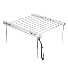 Barbecue de camping portable ZPSHYD, barbecue à charbon de bois en acier inoxydable, pliable et portable, idéal pour le camping et les pique-niques
