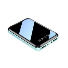 Mini Power Bank de 1.000.000 mAh con doble puerto USB, batería externa ultradelgada y cargador de respaldo.