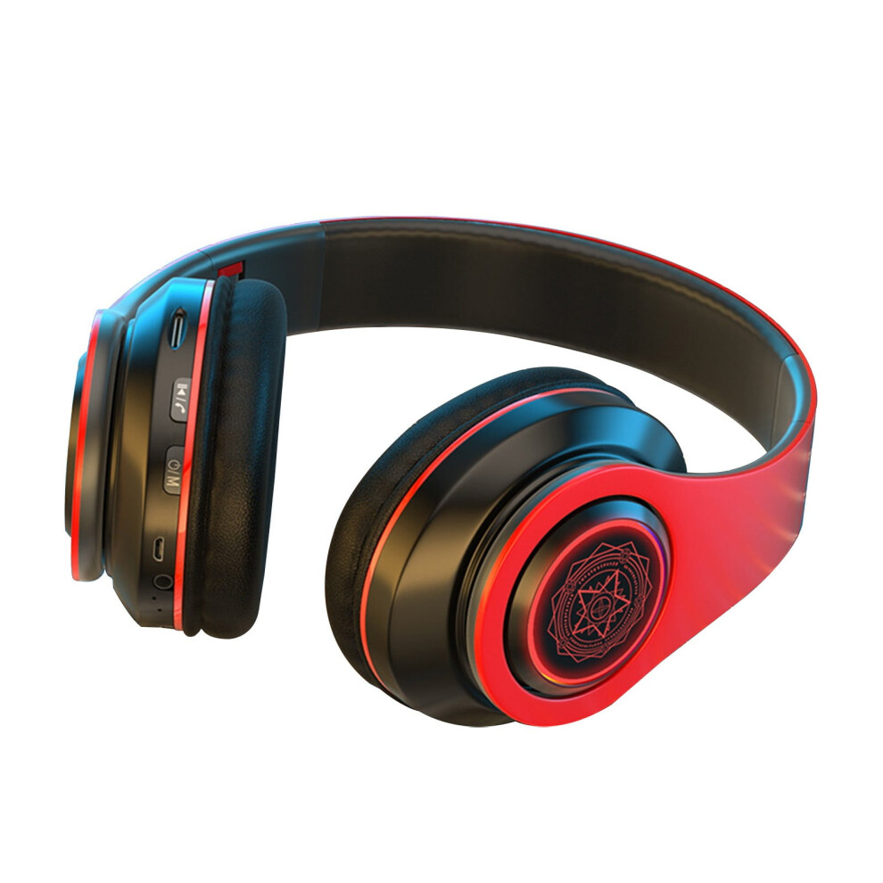 Lulshou Wireless Bluetooth Over-Ear Headphones With Mic, Light 971050955032
