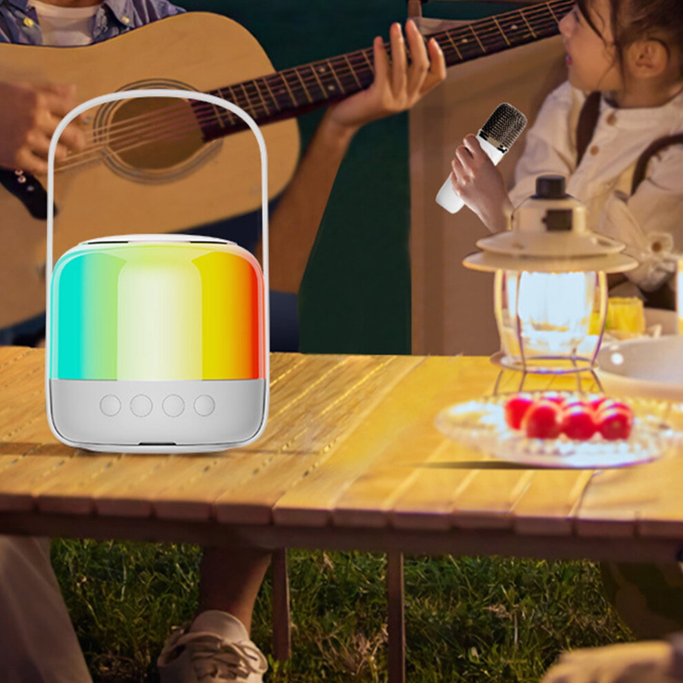 Txmfgh Bluetooth Speaker With Geometric Lighting Black 908436059343