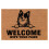 Πατάκι πόρτας Welcome Coco Coir Πατάκι πόρτας δώρο Welcome Wipe Your Paws Sheltie (24" x 16") 1