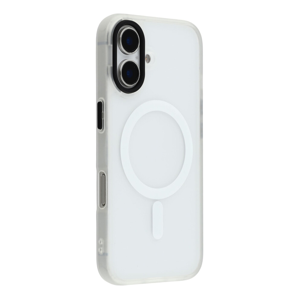 (Transparent ) For Iphone 17 Case Compatible With Magsafe Skin-Touch Pc + Tpu Phone Cover White 6914296020847
