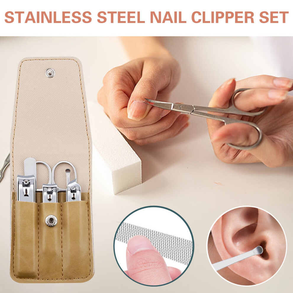 Ozmmyan stainless steel nail clippers set 6 pcs