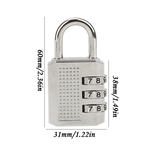 4-Digit Combination Lock Outdoor Waterproof Padlock 2