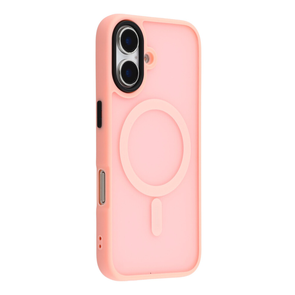 (Pink) For Iphone 17 Case Compatible With Magsafe Skin-Touch Pc + Tpu Phone Cover Pink 6914295621977