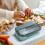 Bento Box Adult Lunch Container with 2 Compartments and 7