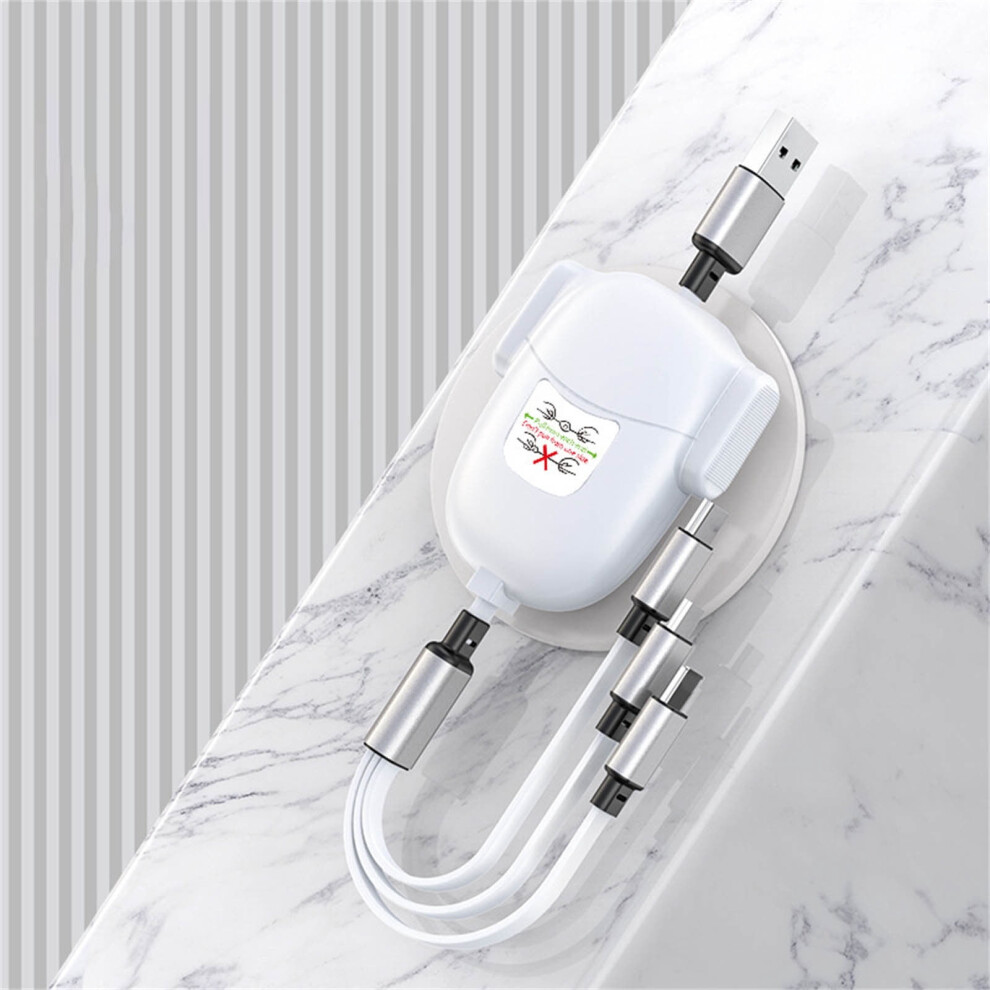 Lulshou 4-Gear Retractable 3-In-1 Usb Cable 105Cm 971050953182