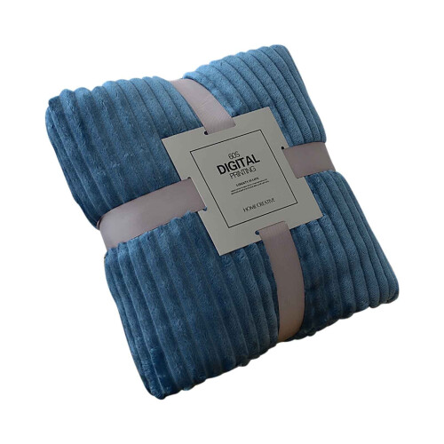 Throw Blanket Coral Velvet Reversible 100x150cm 1
