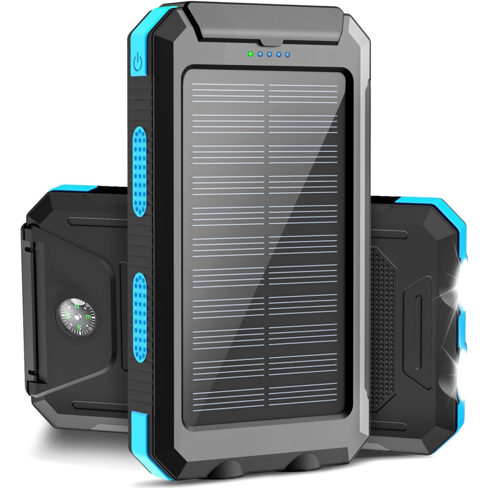 30000Mah Solar Power Bank For Iphone With Dual Usb And Led 971050951300