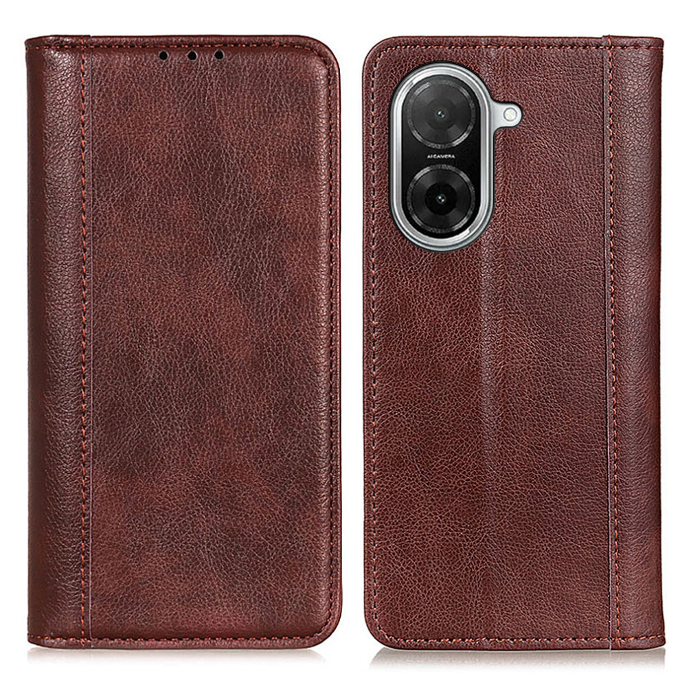 (Brown) For Xiaomi Redmi A5 Nfc (Eu) (173.45Mm) Stand Case Split Leather Litchi Texture Wallet Phone Cover Brown 6914292265471