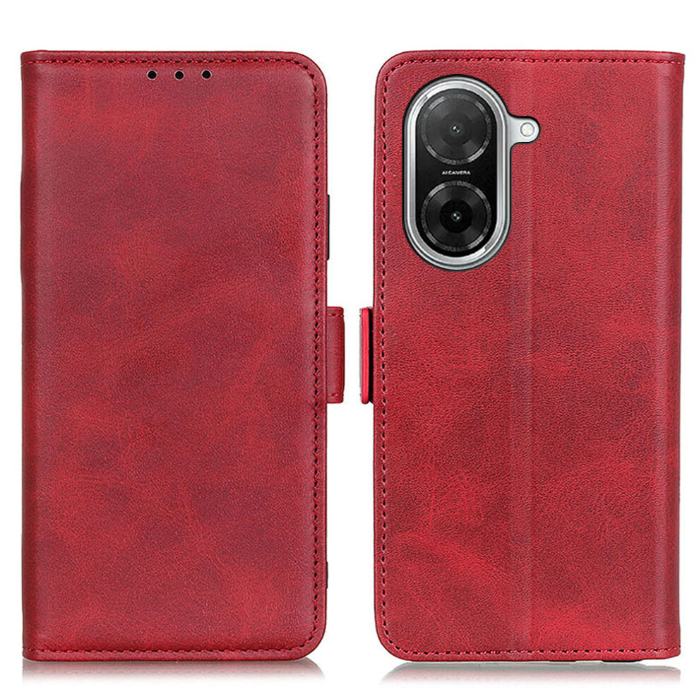 (Red) For Xiaomi Mi A5 4G (171.7Mm) Case Stand Cowhide Texture Pu Leather Phone Cover Red 6914290602582