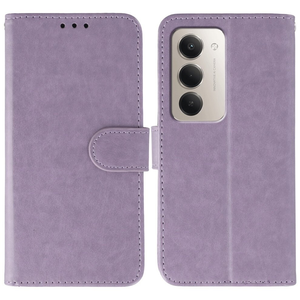 (Purple) For Xiaomi Redmi 15 5G (Global) (169Mm) / Poco M7 4G (169Mm) Case Pu Leather Flip Wallet Phone Cover With Strap Purple 6914296904963