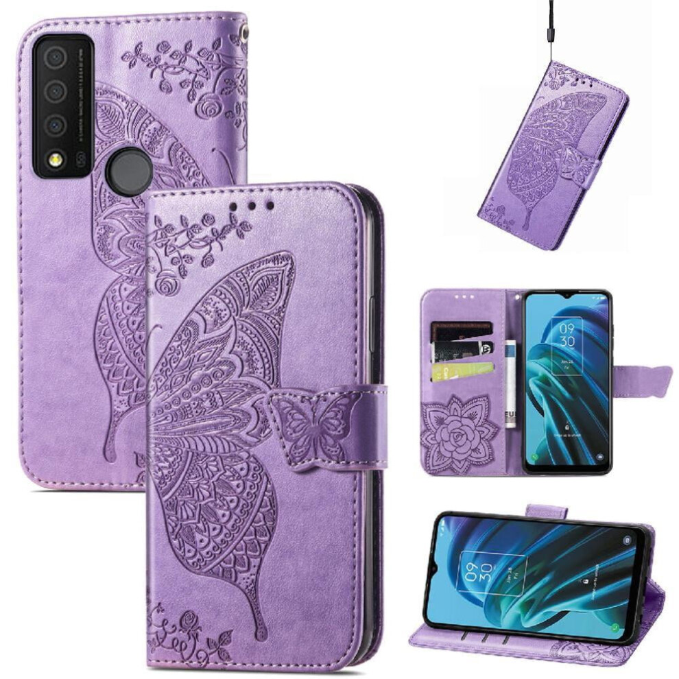 Tcl 30Xe 5G Case Butterfly Wing Wallet Multi-Color 971050968599