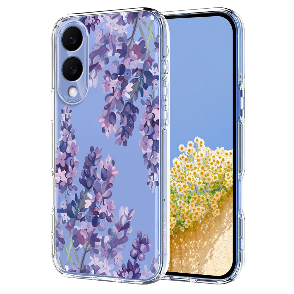 (Wisteria) For Samsung Galaxy S25 Edge Case Butterfly Floral Pattern Printing Tpu Phone Back Cover Wisteria 6914296645828
