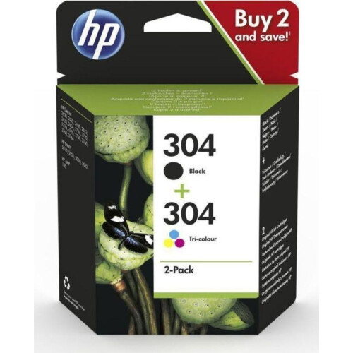 HP Kit d'encre HP 304 CMJN (3JB05AE)
