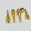 FOR4pcs ορειχάλκινο χρυσό καλώδιο ηχείου μουσικού ήχου καλώδιο βύσματος μπανάνας 4 1
