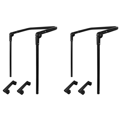 2X Foldable Folding Cart Push Handle  Extendable Cart Trolley Handle Accessories Wagon Cart Equipment 1