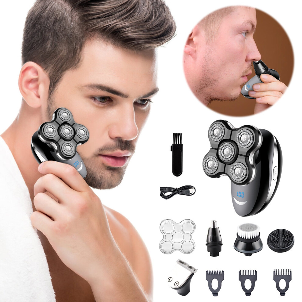 Ozmmyan electric shaver with digital display 5-blade
