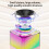 PRETXORVE Karaoke Machine Portable Bluetooth Speaker with 1 4