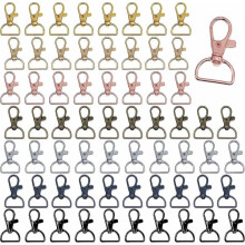 D-ring rotating carabiner for keys and crafts 64 pcs
