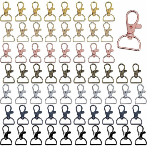 D-ring rotating carabiner for keys and crafts 64 pcs