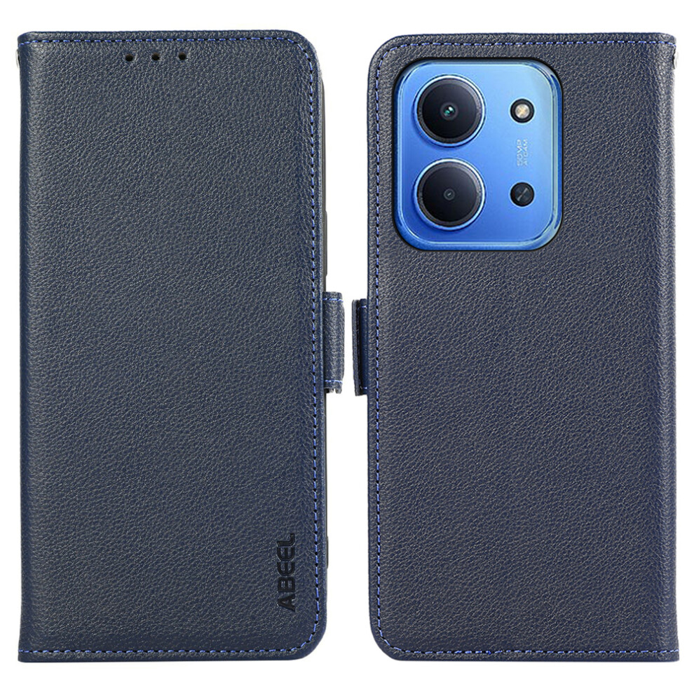 (Blue) Abeel For Xiaomi Redmi 15C 5G (Eu) (173Mm) / 15C 4G (Eu) (173Mm) Case Litchi Texture Leather Rfid Blocking Phone Cover Blue 6914295330671