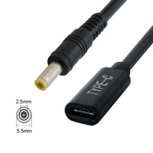 DO DC7.4*5.0mm/7.4*5.0mm/5.5*2.5mm/4.5*3.0mm/Cumhacht PD go Cábla Ionchuir Baineann USB-C Cineál C