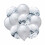 Silver Metallic Confetti Balloons Birthday 10-pack 1