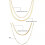 Collar de cadena de serpiente para mujer, gargantilla sencilla A12 3