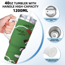 Mickey Mouse Tumbler 40 oz Stainless Steel with Handle and