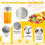 2X Mixing Pitcher for Drinks,2 Quart/64oz Plastic Water Pitcher with Lid,Easy-Mix Juice Container,Angled Plastic Blades 5