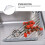 Stainless Steel Drain Rack for Tableware Triangular Gray 1 6