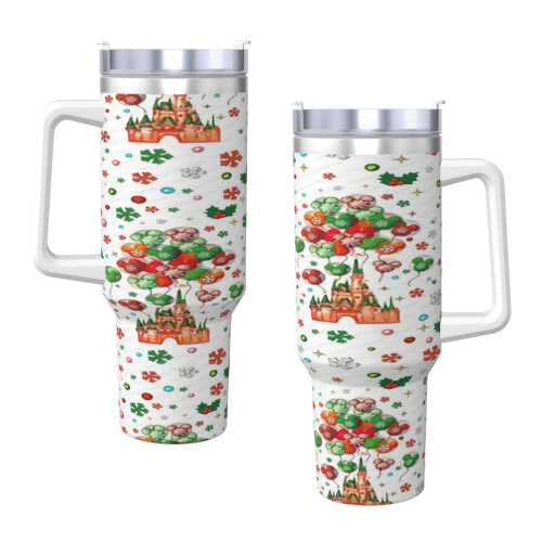 Personalized 40 oz Tumbler with Handle and Straw 2