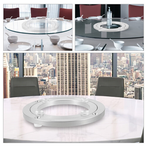 Turntable Display Rack Glass Swivel Bracket Aluminum Alloy 1