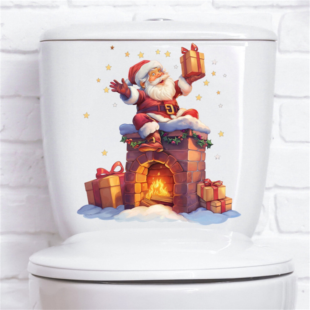 Cailmei Santa Claus Wall Stickers For Living Room Holiday 900881694582